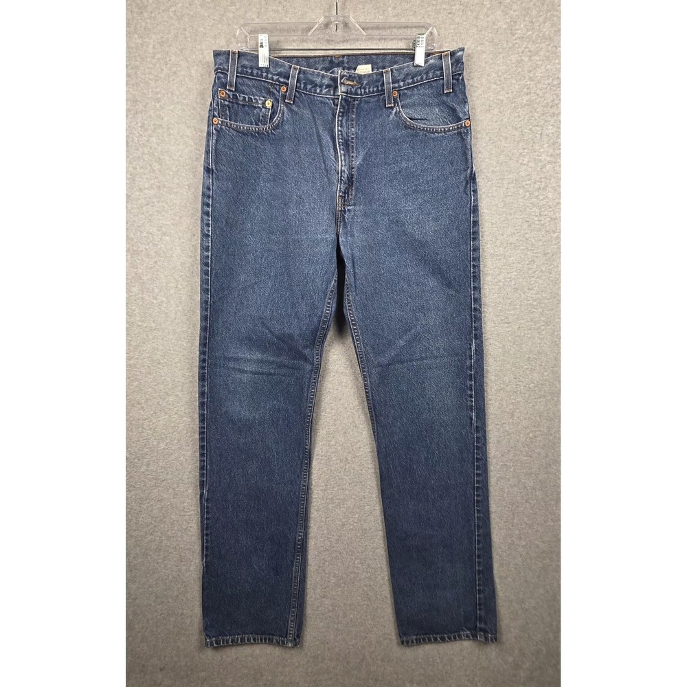 Levi's 505 Jeans Mens 36x36 Blue Regular Fit Straight Leg‎ Denim Medium Wash